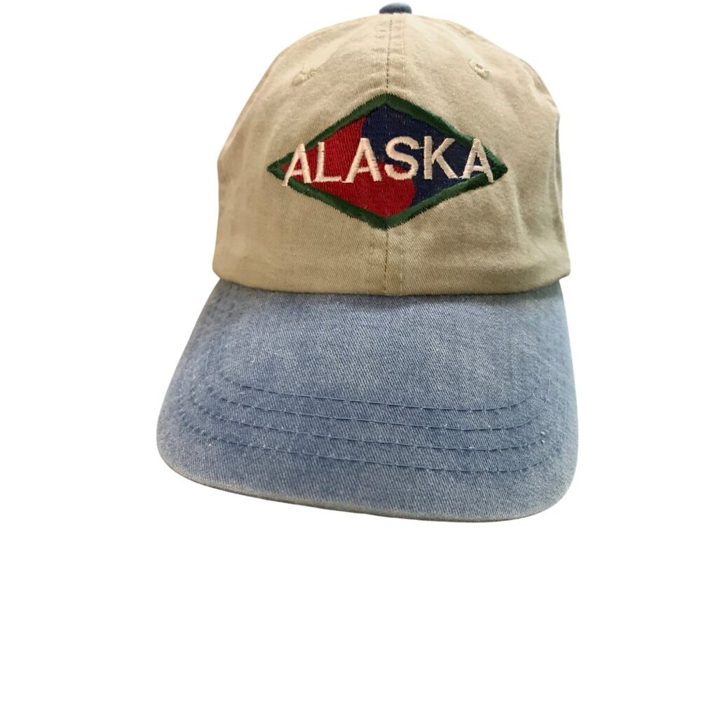 16.  Baseball Cap Alaska Two Color Cap with Embroidered Emblem